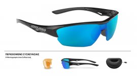 ΓΥΑΛΙΑ SALICE 011RWX BLACK ΜΕ ΦΑΚΟΥΣ Mirror Photocromic by NXT Rainbow cat.1-3 + ΔΩΡΟ Extra Φακοί