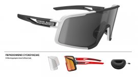 ΓΥΑΛΙΑ SALICE 022RW WHITE-BLACK ΜΕ ΦΑΚΟΥΣ Mirror Hydro black + ΔΩΡΟ Extra Φακοί