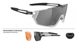 ΓΥΑΛΙΑ SALICE 029RW WHITE-BLACK ΜΕ ΦΑΚΟΥΣ Rainbow silver + ΔΩΡΟ Extra Φακοί